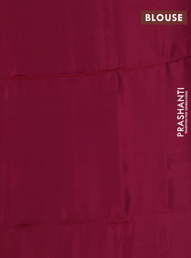 Kanchipuram soft silk saree pastel wine and maroon with zari woven buttas and zari woven border