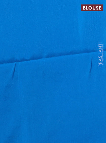 Kanchipuram soft silk saree deep wine shade and cs blue with allover zari weaves in borderless style