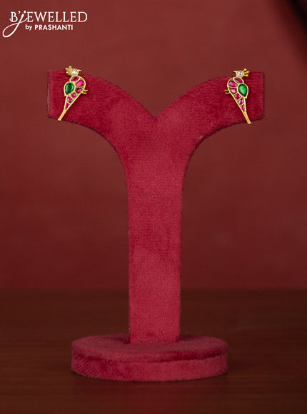 Jadau attigai necklace parrot pendant with jadau stones