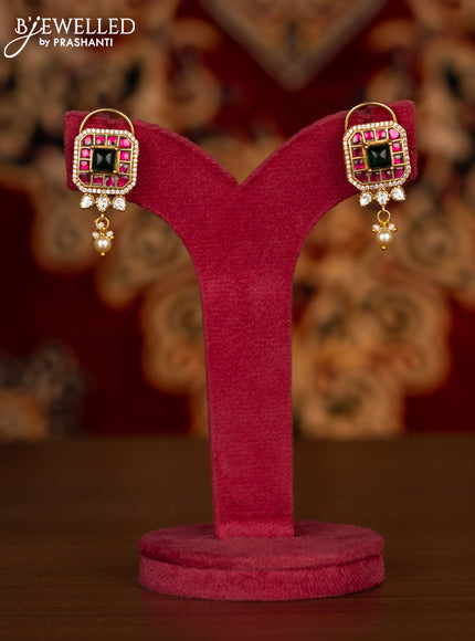 Antique chain with jadau kundan stones and pearl hangings