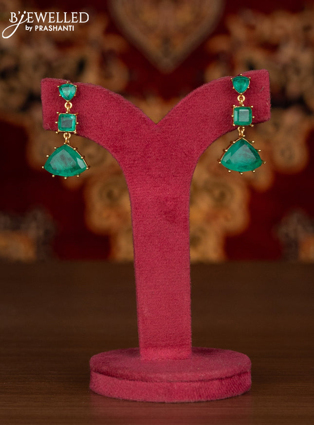 Antique necklace with mint green and kundan stones