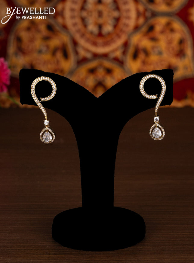 Ring type choker parrot design with cz stones