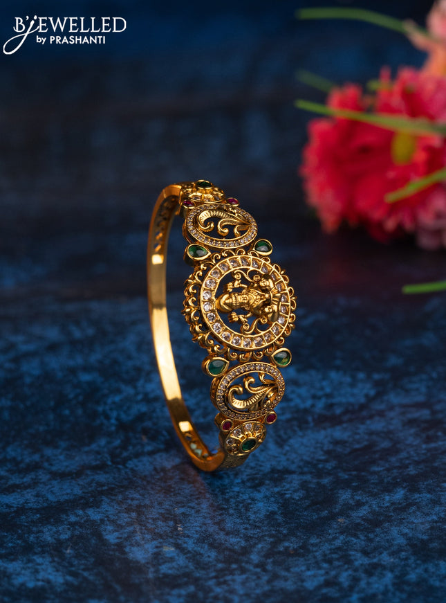 Antique bracelets lakshmi design with kemp and cz stones