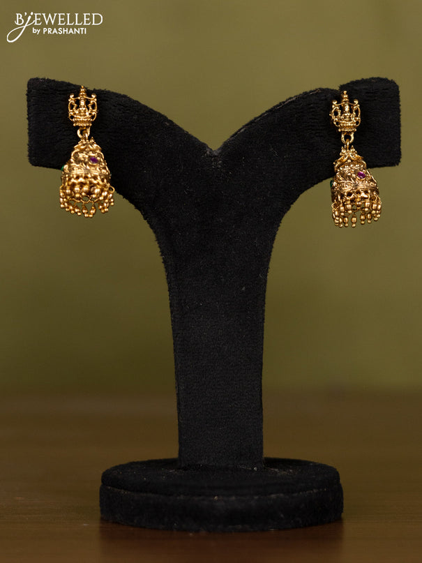 Antique kaasu necklace with lakshmi deisgn