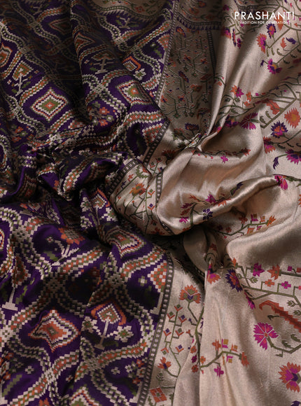 Jamun Banarasi Uppada Silk Saree - Brocade