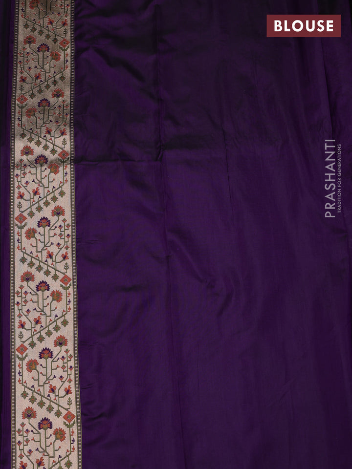 Jamun Banarasi Uppada Silk Saree - Brocade