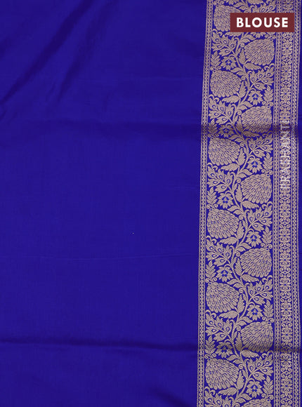 Royal Blue Banarasi Uppada Silk Saree - Brocade
