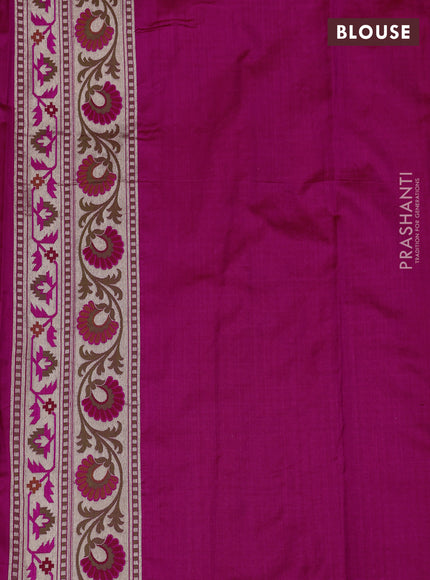 Pink Banarasi Uppada Silk Saree - Brocade