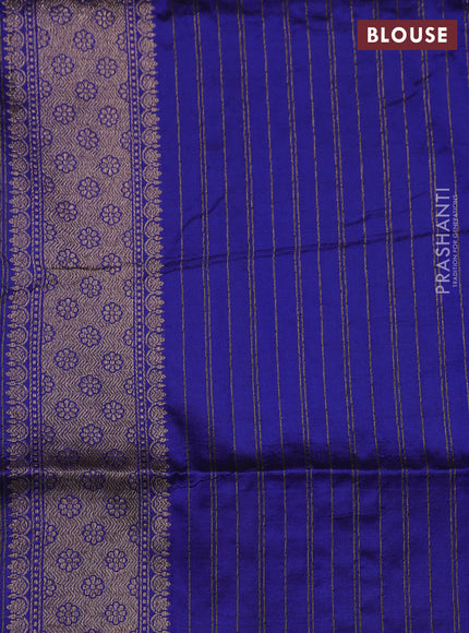 Blue Banarasi Uppada Silk Saree - Brocade