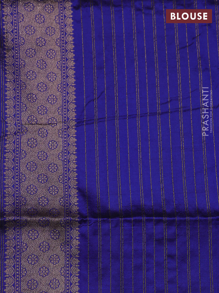 Blue Banarasi Uppada Silk Saree - Brocade