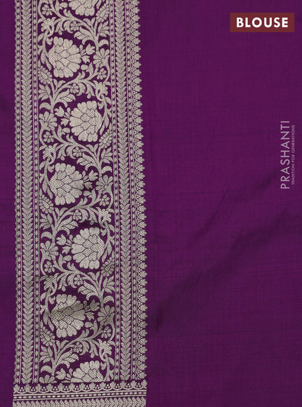 Purple Banarasi Uppada Silk Saree - Brocade