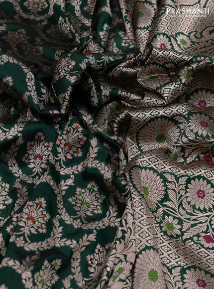 Green Banarasi Uppada Silk Saree - Brocade