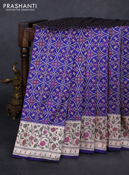 Blue Banarasi Uppada Silk Saree - Brocade