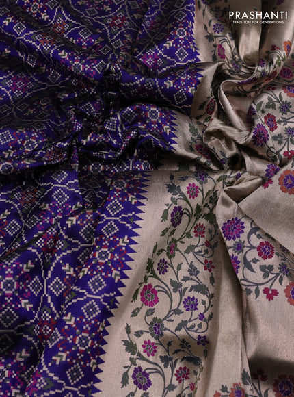 Blue Banarasi Uppada Silk Saree - Brocade