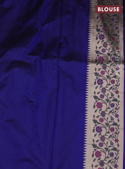 Blue Banarasi Uppada Silk Saree - Brocade