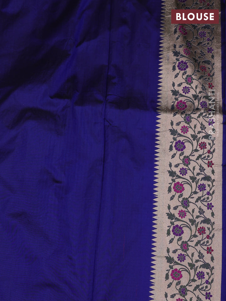 Blue Banarasi Uppada Silk Saree - Brocade