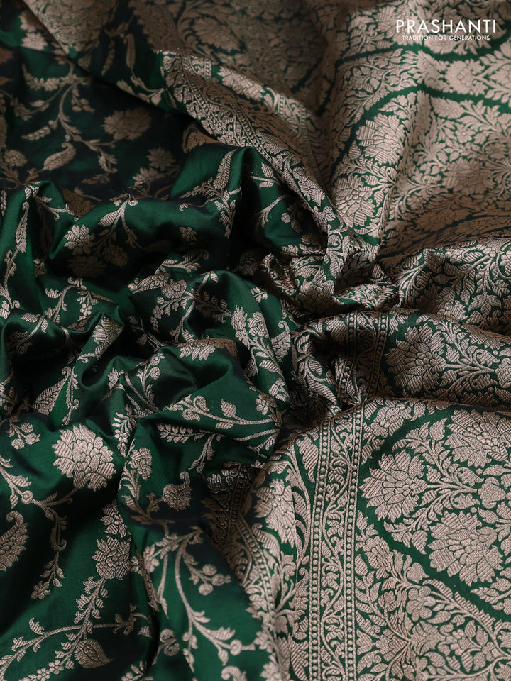 Green Banarasi Uppada Silk Saree - Brocade