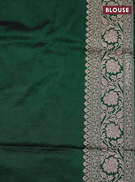 Green Banarasi Uppada Silk Saree - Brocade