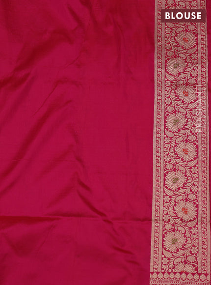 Pink Banarasi Uppada Silk Saree - Brocade