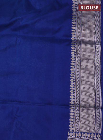 Teal Green & Blue Banarasi Uppada Silk Saree - Brocade