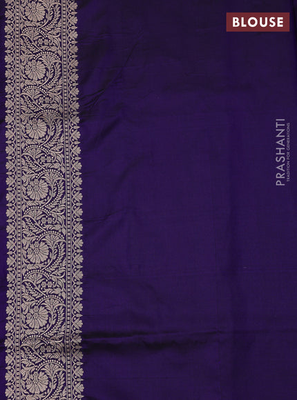 Blue Banarasi Uppada Silk Saree - Brocade
