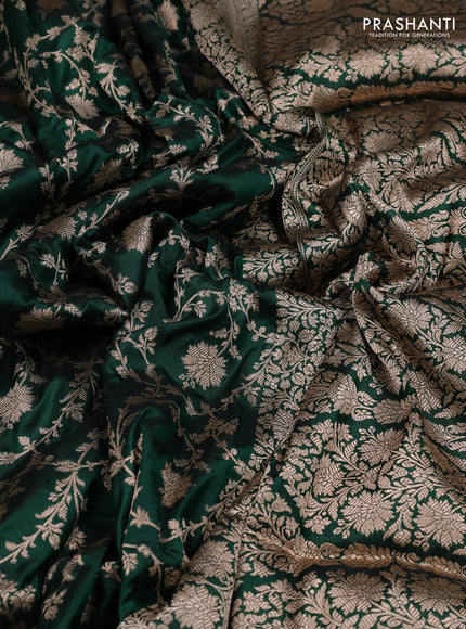 Green Banarasi Uppada Silk Saree - Brocade