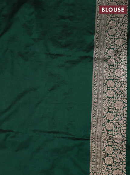 Green Banarasi Uppada Silk Saree - Brocade