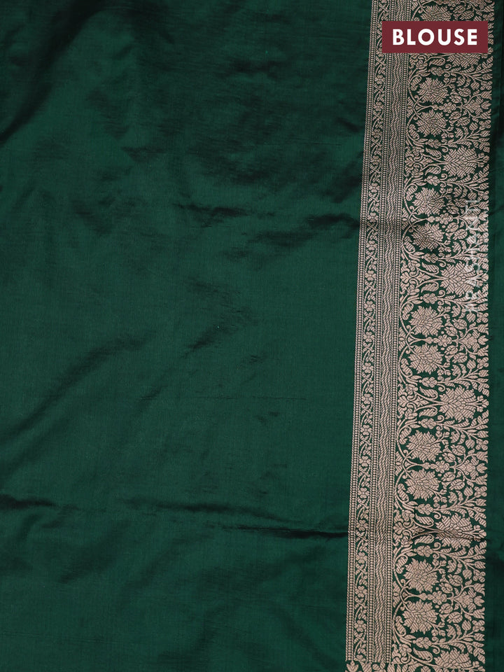 Green Banarasi Uppada Silk Saree - Brocade