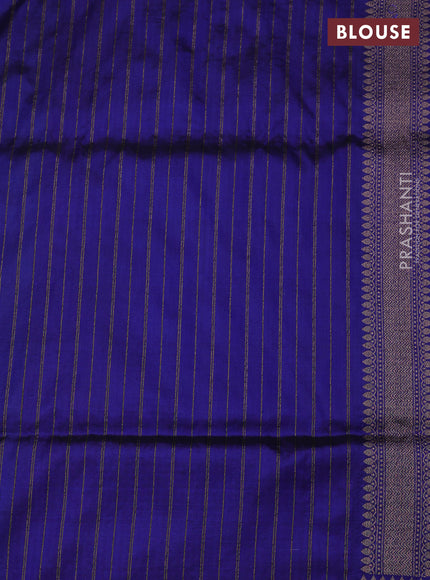 Blue Banarasi Uppada Silk Saree - Brocade
