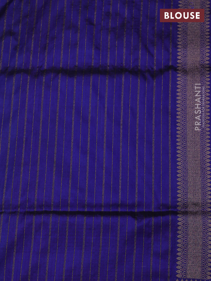 Blue Banarasi Uppada Silk Saree - Brocade
