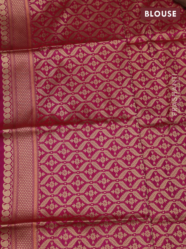 Purple Banarasi Uppada Silk Saree - Brocade