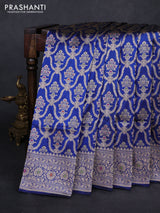 Blue Banarasi Uppada Silk Saree - Brocade