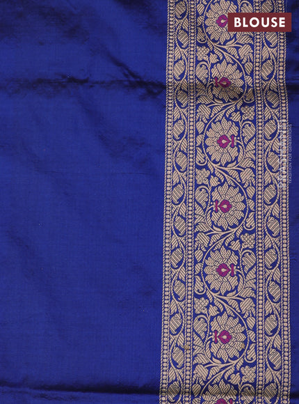 Blue Banarasi Uppada Silk Saree - Brocade