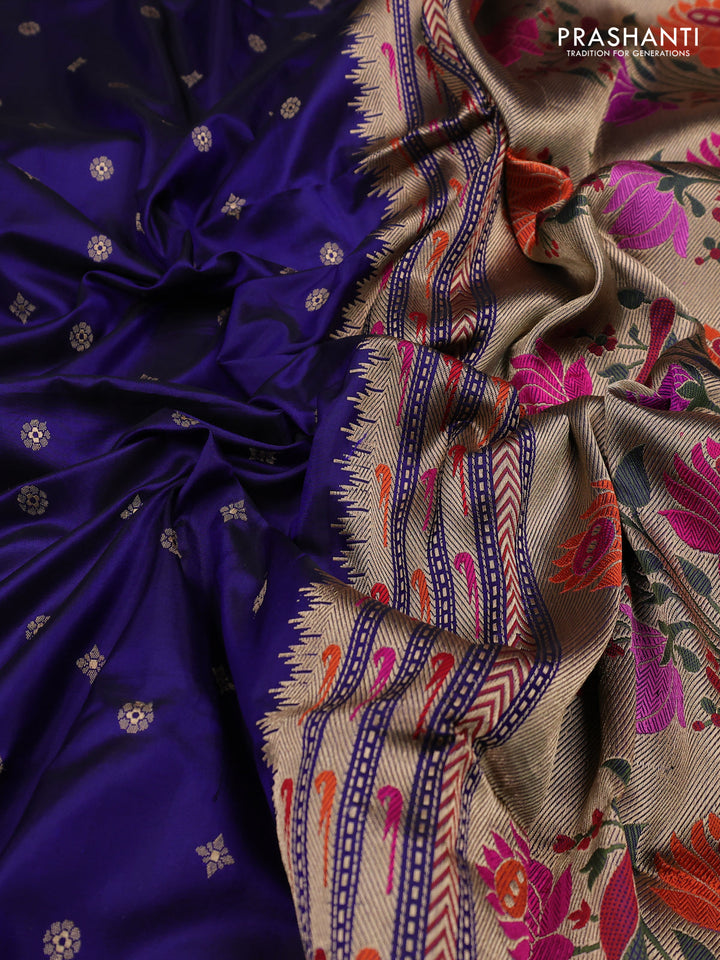 Violet Banarasi Uppada Silk Saree - Brocade