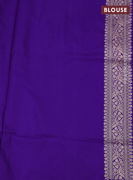 Purple Banarasi Uppada Silk Saree - Brocade