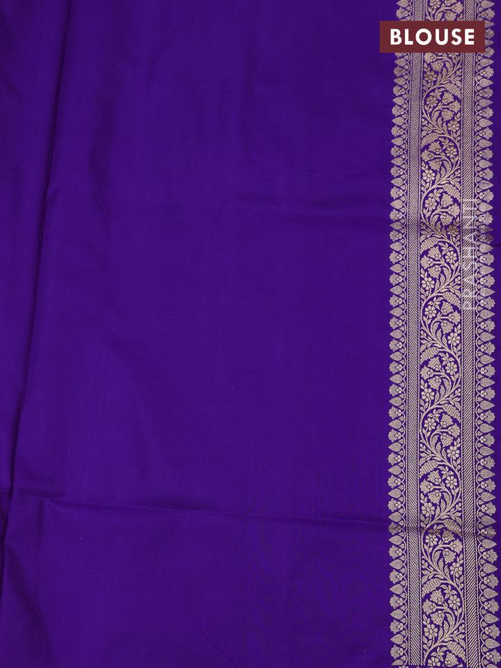 Purple Banarasi Uppada Silk Saree - Brocade