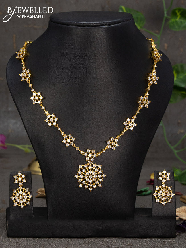 Antique necklace with cz stones