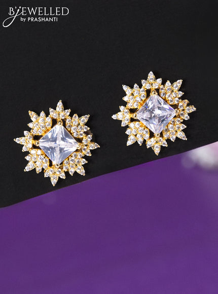 Beaded mint green choker with cz stone pendant