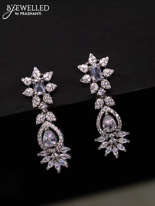 Zircon choker with cz stones