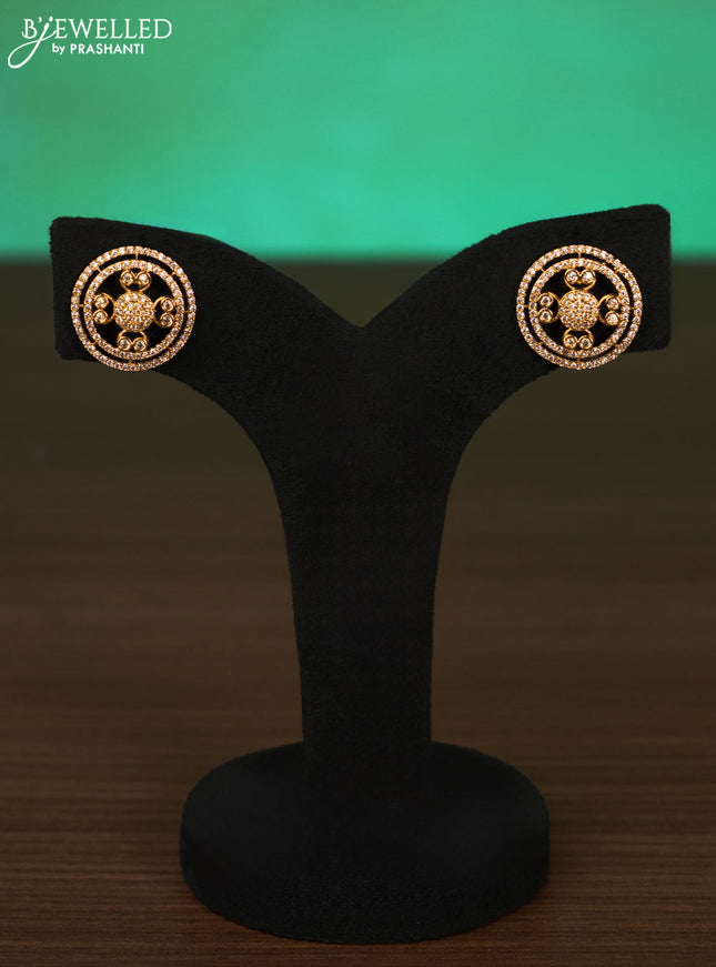 Antique ring type choker with cz stones pendant