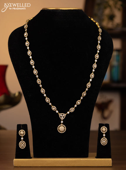 Antique haaram with cz stones