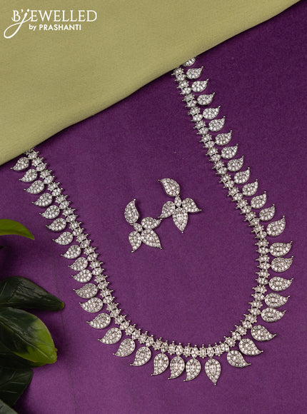 Zircon haaram manga design with cz stones