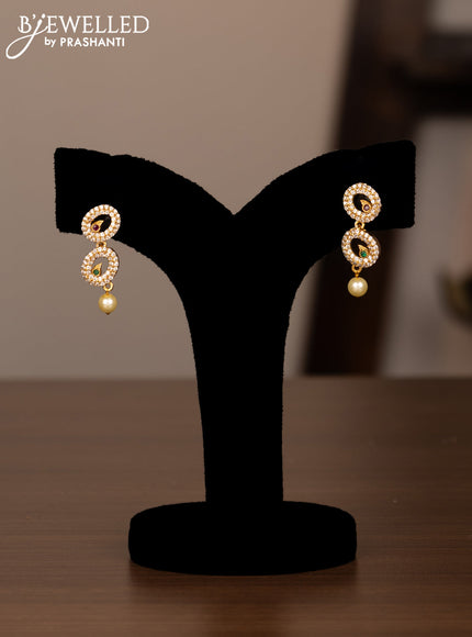 Antique haaram with kemp and cz stones