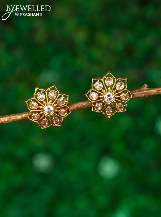 Antique earrings with cz stones
