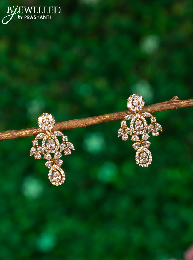 Antique earrings with cz stones