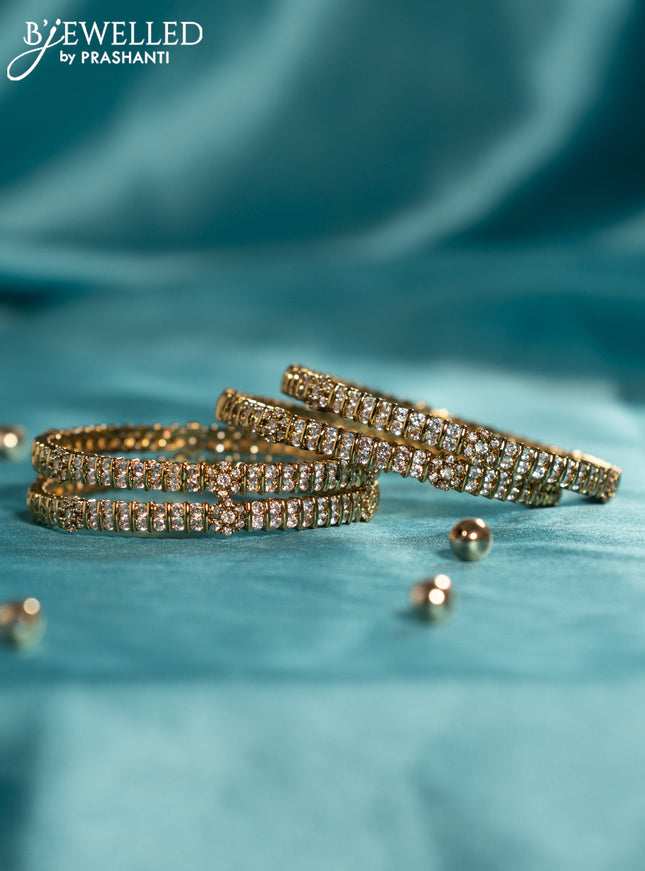 Antique bangles with cz stones