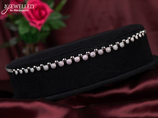 Zircon hip chain with cz stones