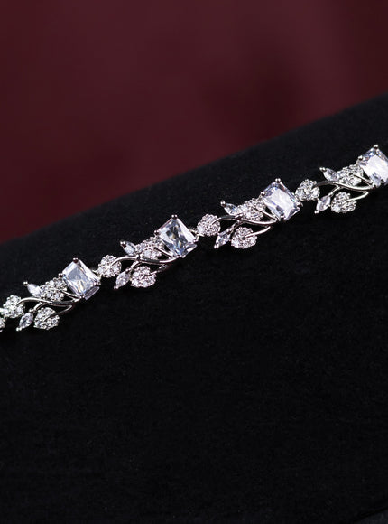 Zircon hip chain with cz stones