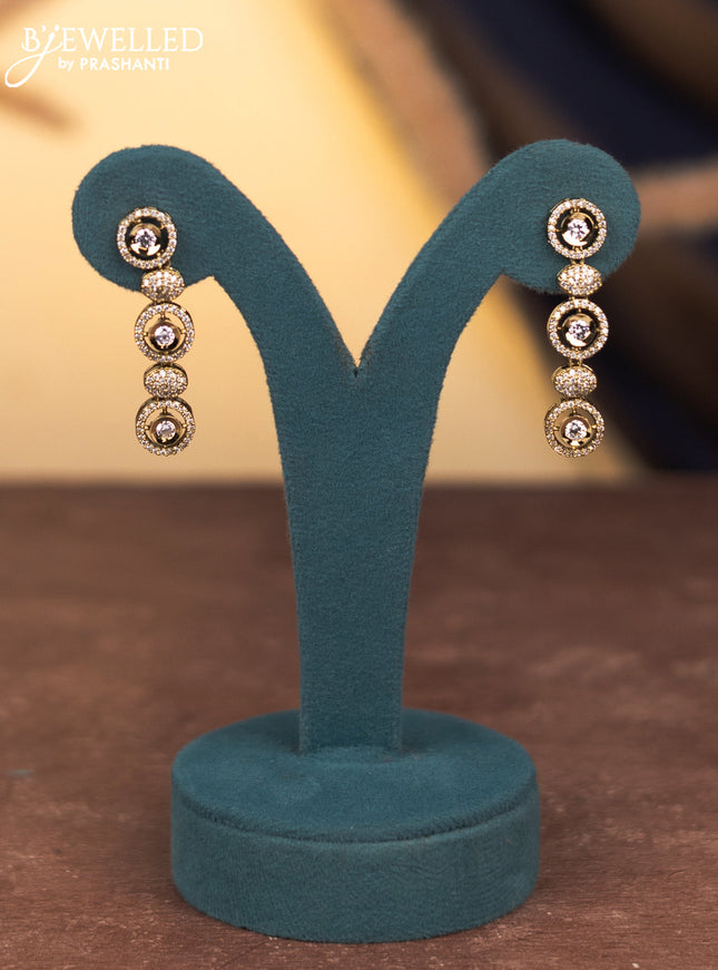 Necklace with cz stones in victorian finish