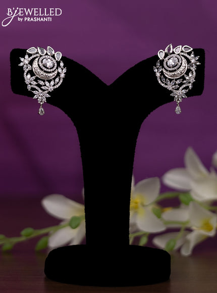 Crystal beaded multicolour nceklace with cz stones